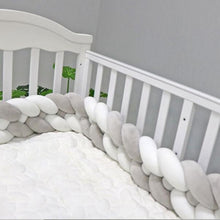Load image into Gallery viewer, 1PC 1M/2.2M/3M/4M Newborn bed bumper long knotted 4 braid pillow baby bed bumper knot crib infant room decor baby room decor