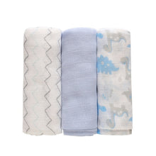 Load image into Gallery viewer, 4Pcs/Lot Muslin 100% Cotton Baby Bed Sheet Baby Swaddles Soft Newborns Blankets Blankets Muslin Diapers Swaddle Bed Wrap Sheet