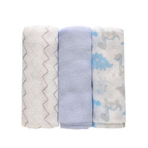4Pcs/Lot Muslin 100% Cotton Baby Bed Sheet Baby Swaddles Soft Newborns Blankets Blankets Muslin Diapers Swaddle Bed Wrap Sheet